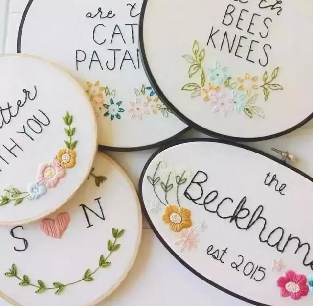 用刺繡表達(dá)愛的方式 點亮生活中的小幸福